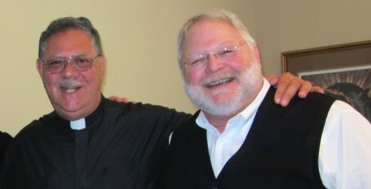 Rob Bussell pictured here with Most Reverend Richard Garcia, Bishop, Diocese of Monterey